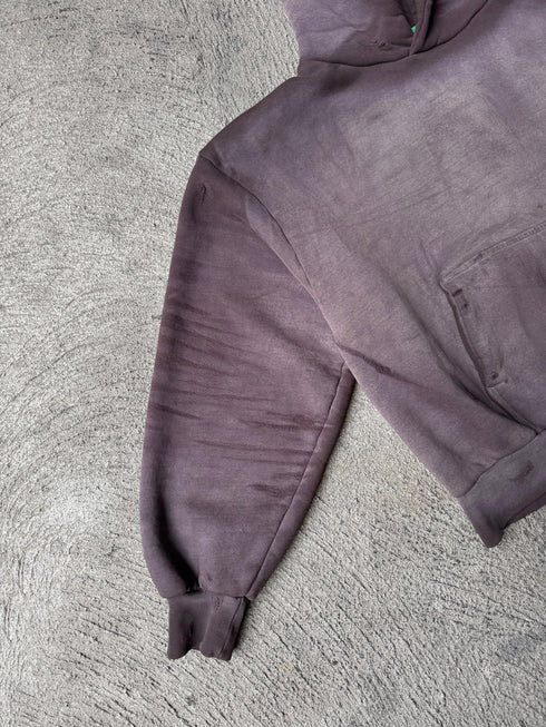 Artisanal Vintage Treatment Brown Hoodie